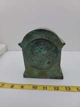 Vintage Verdigris Patina Mantel Clock - Image 1