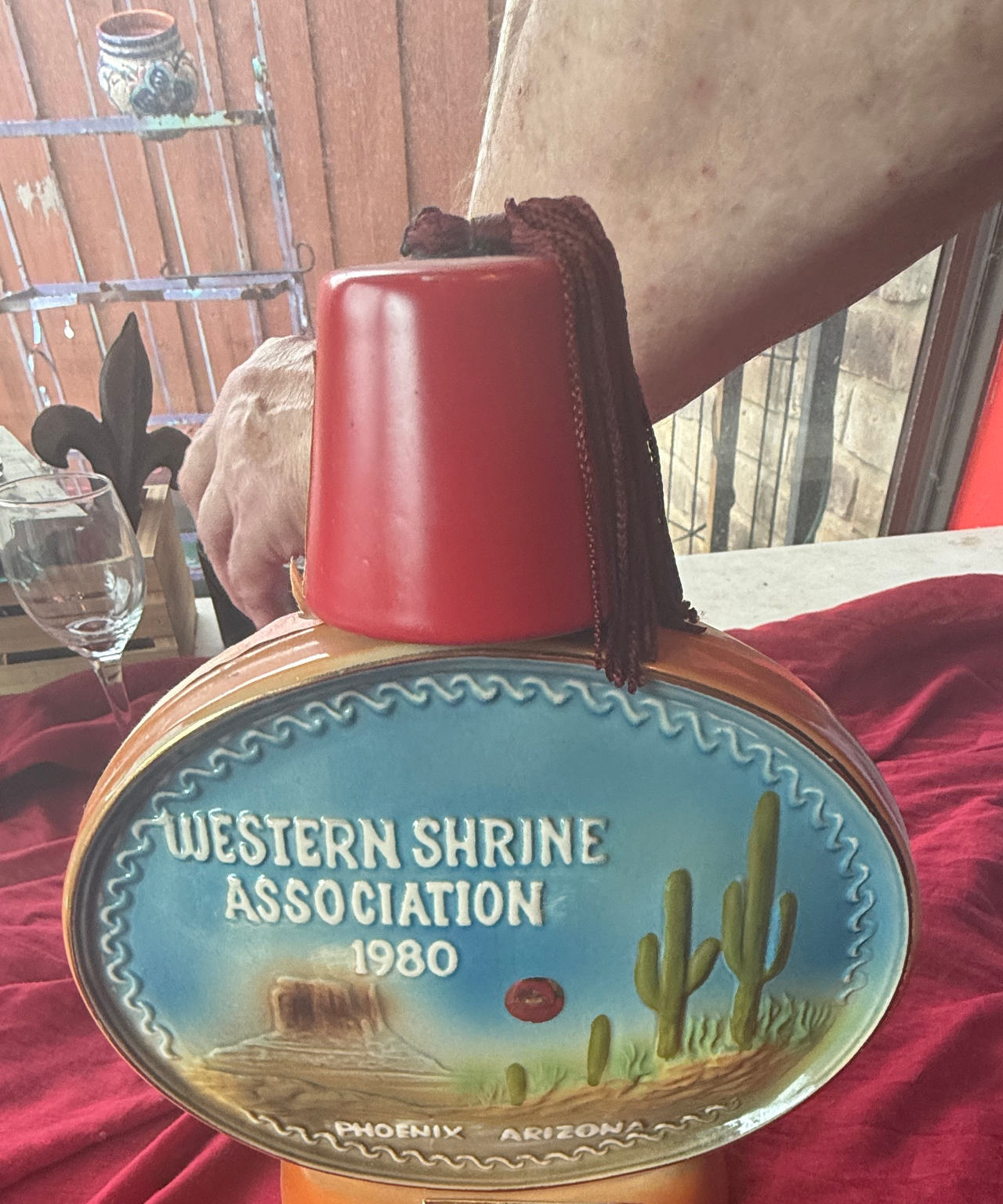 Western Shrine Association 1980 Phoenix Arizona Decanter