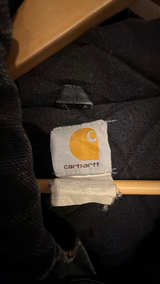 Carhartt Vintage Active Jacket Black Medium  Coat Men’s  - Image 4