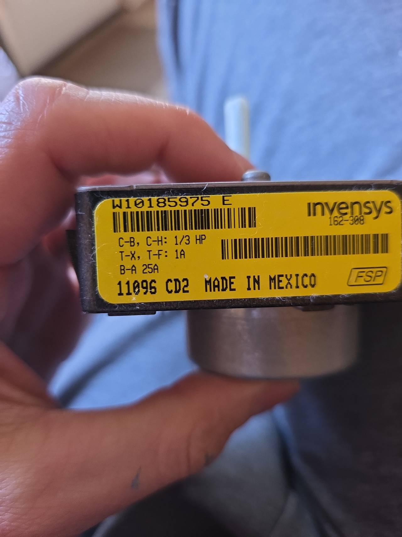 Whirlpool W10185975 Dryer Timer