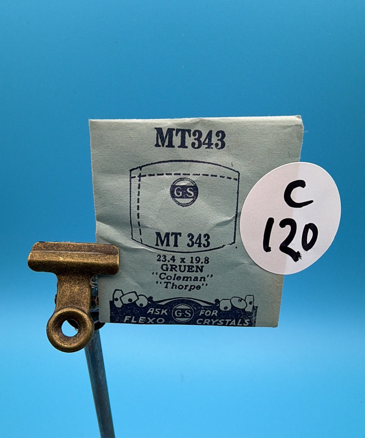 G-S Flexo MT343 Watch Crystal for Gruen Coleman Thorpe