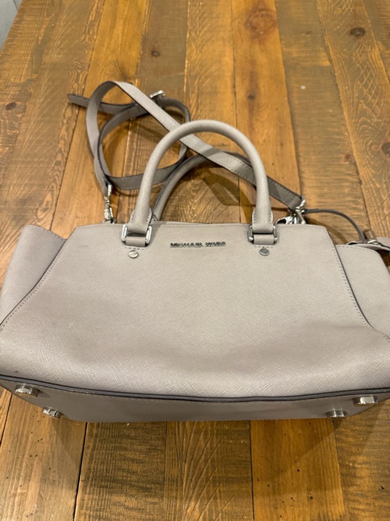 Michael Kors Selma Medium Satchel Gray