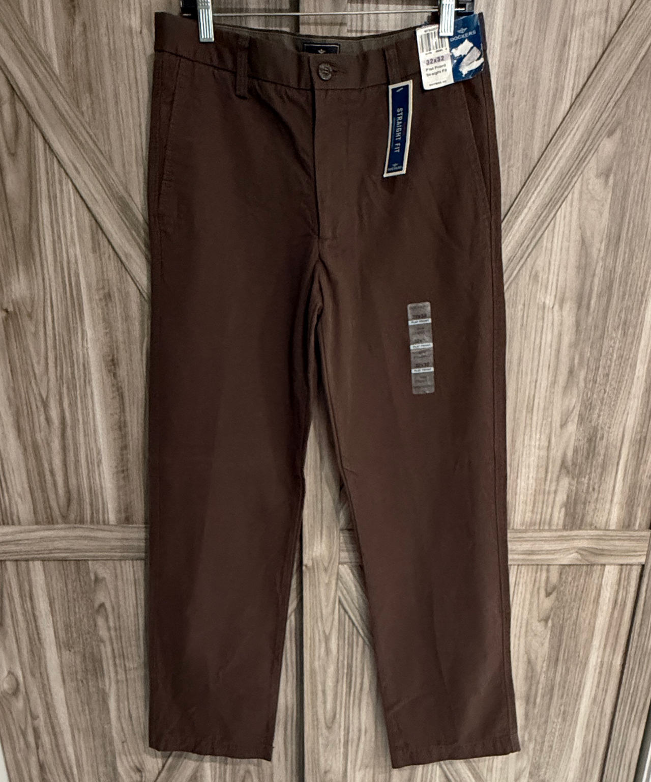 Dockers Men's Straight Fit Chino Pants brown 32x32