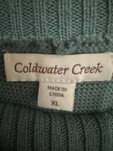 Coldwater Creek Mid Sleeve Cowl Neck Knit Sweater - Image 2