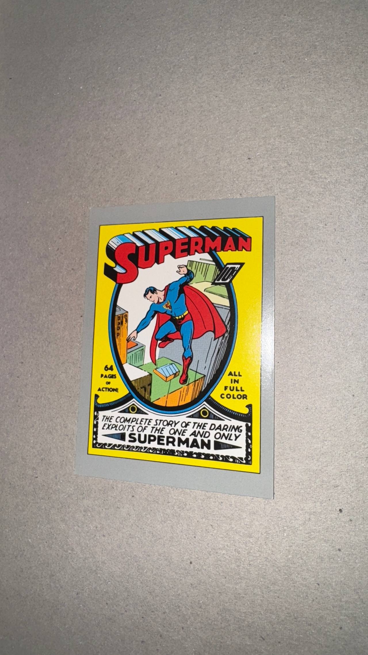 Superman Comic Book Trading Card
