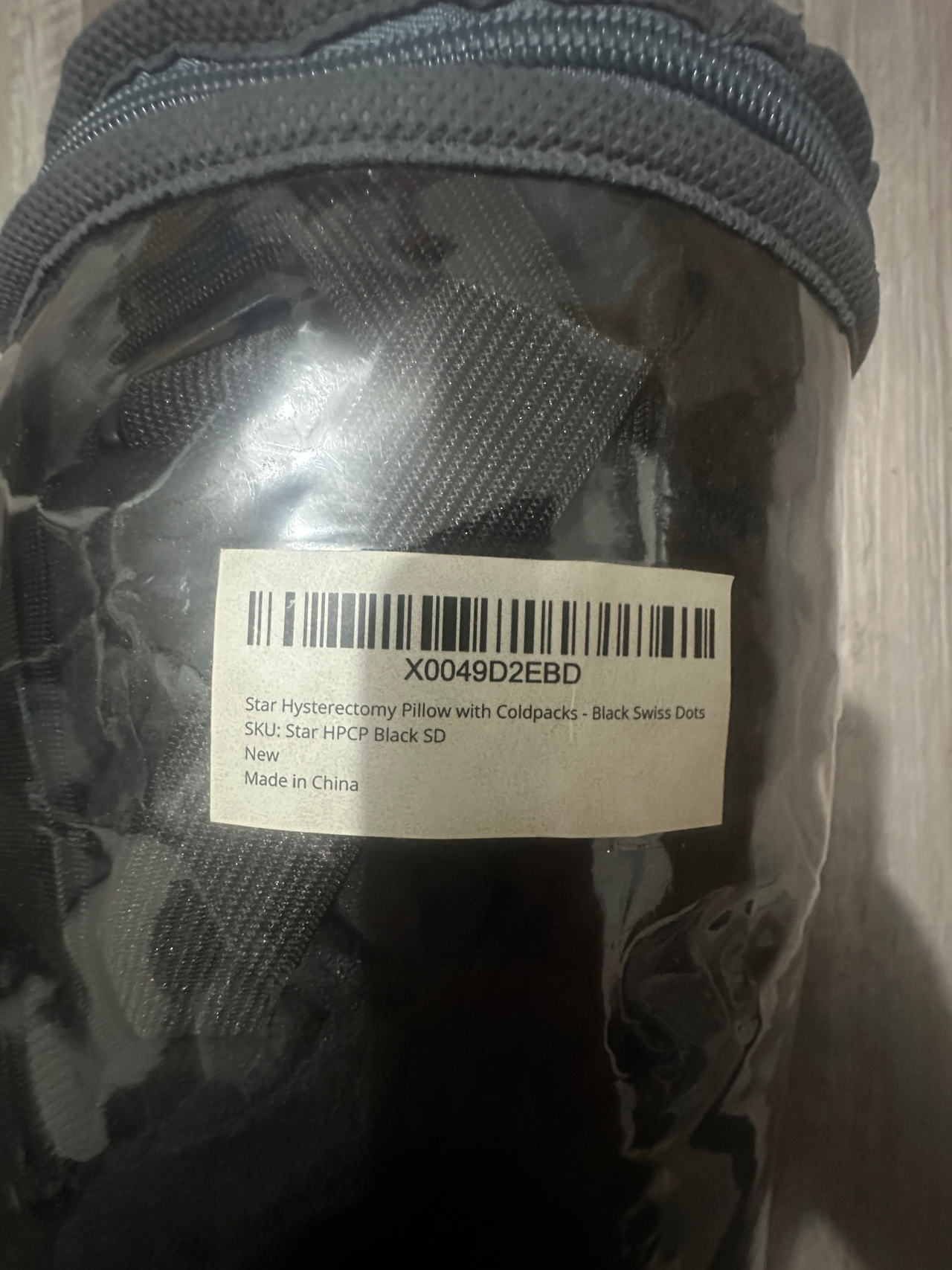 Star Hysterectomy Pillow with Coldpacks