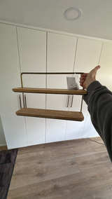 Wall Shelf - wood and metal - Image 1