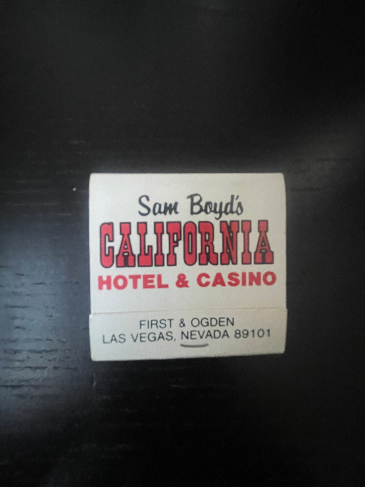 Sam Boyd's California Hotel & Casino Matchbook