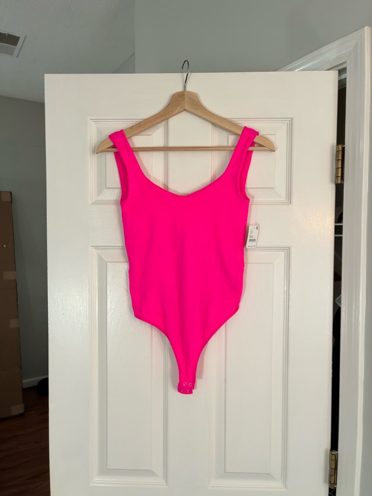Free People Neon Pink Bodysuit