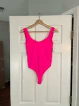 Free People Neon Pink Bodysuit - Image 1