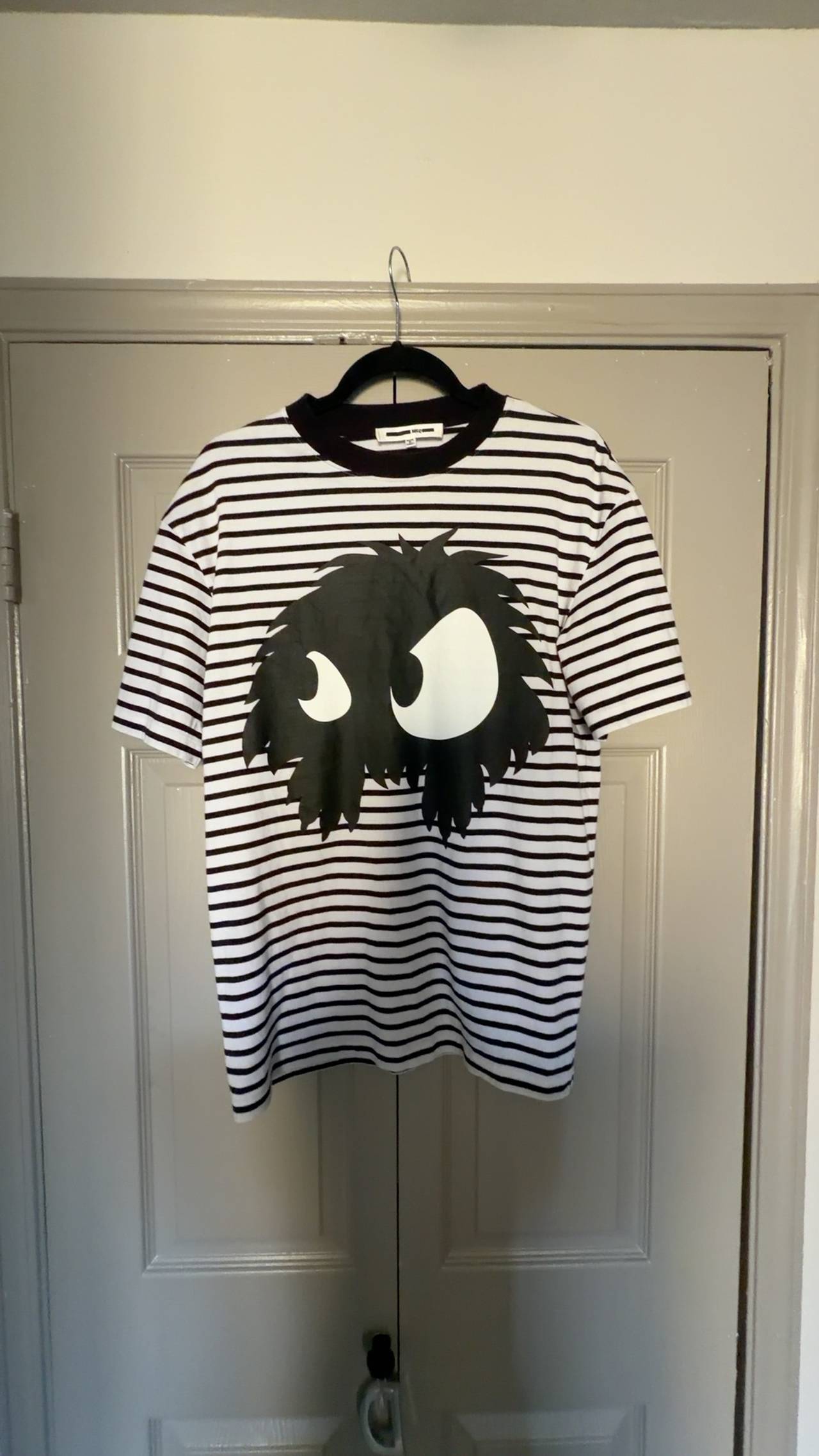 Alexander McQueen MCQ Striped T-Shirt Black/White Small