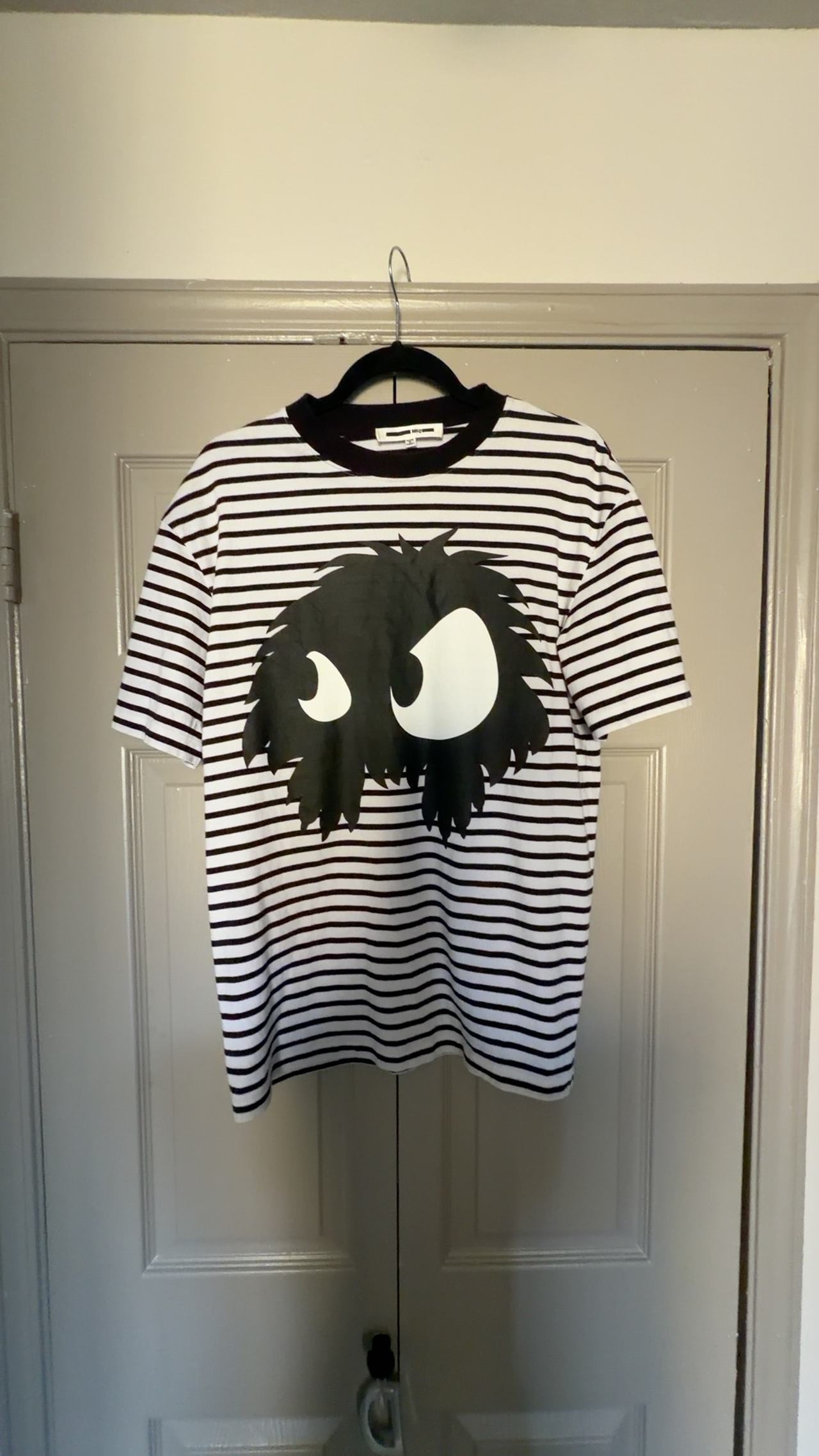 Alexander McQueen MCQ Striped T-Shirt Black/White Small