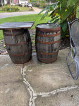 Wooden Whiskey Barrels - Image 1