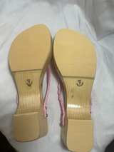 Woodies Flamingo Floral Wood Flip Flops - Image 3