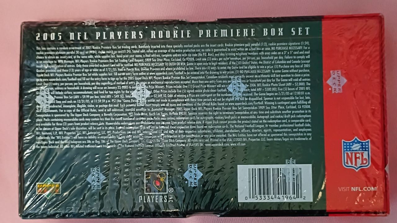 2005 Upper Deck NFL Players Rookie Premiere Box Set