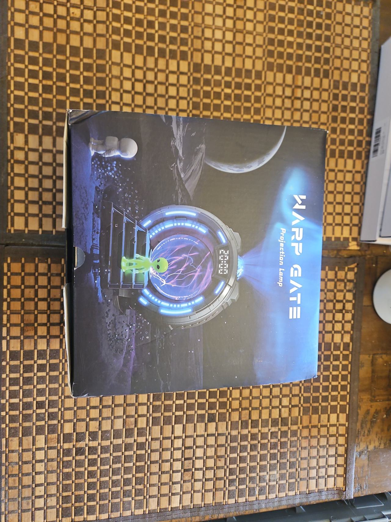 Warp Gate Projection Lamp with Plasma Ball and Clock