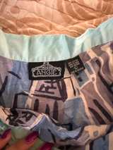 Angie Novelty Print A Line skirt. Vintage style. Large. - Image 4