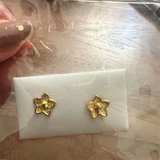 18k stud screw type earrings  - Image 3