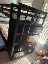 Espresso Twin Over Twin Wood Bunk Bed with Trundle and Storage Staircase - Image 2