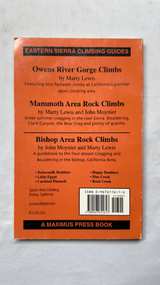 VINTAGE O.G. Bishop Area Rock Climbs 2nd Edition by John Moynier and Marty Lewis - Image 3