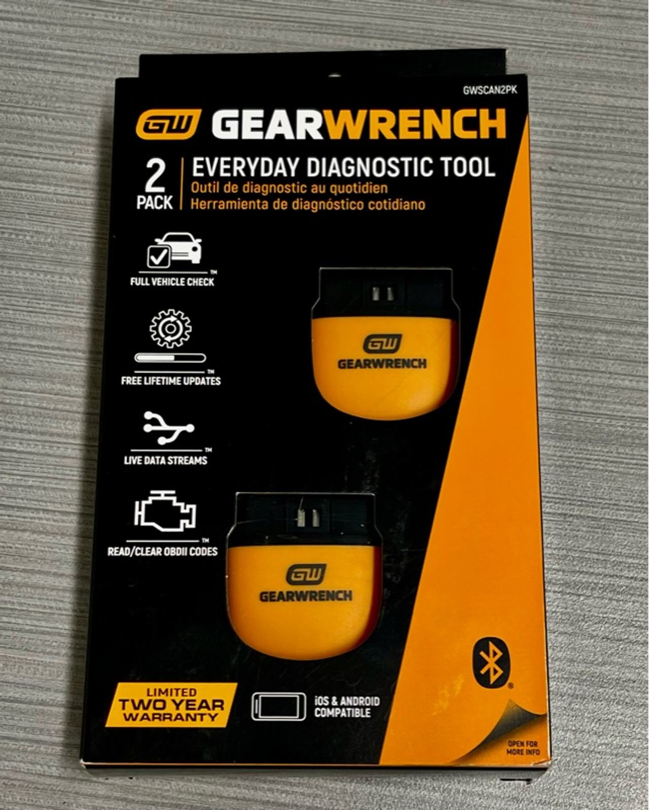 GearWrench Everyday Diagnostic Tool OBDII Scanner
