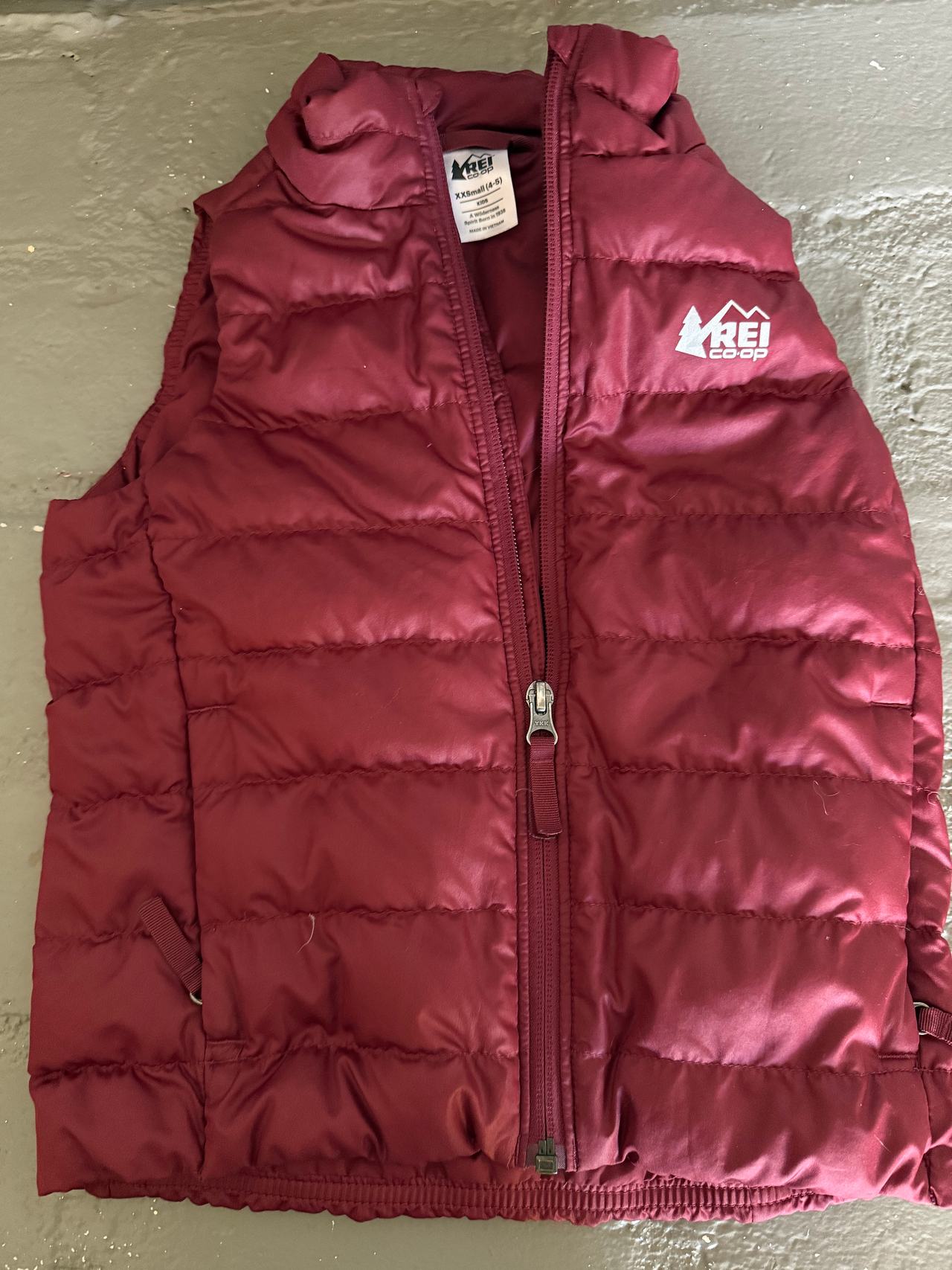 REI Co-op 650 Down Vest Burgundy