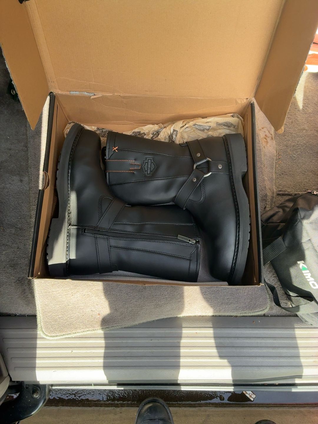 Harley-Davidson D95328 Black Leather Boots