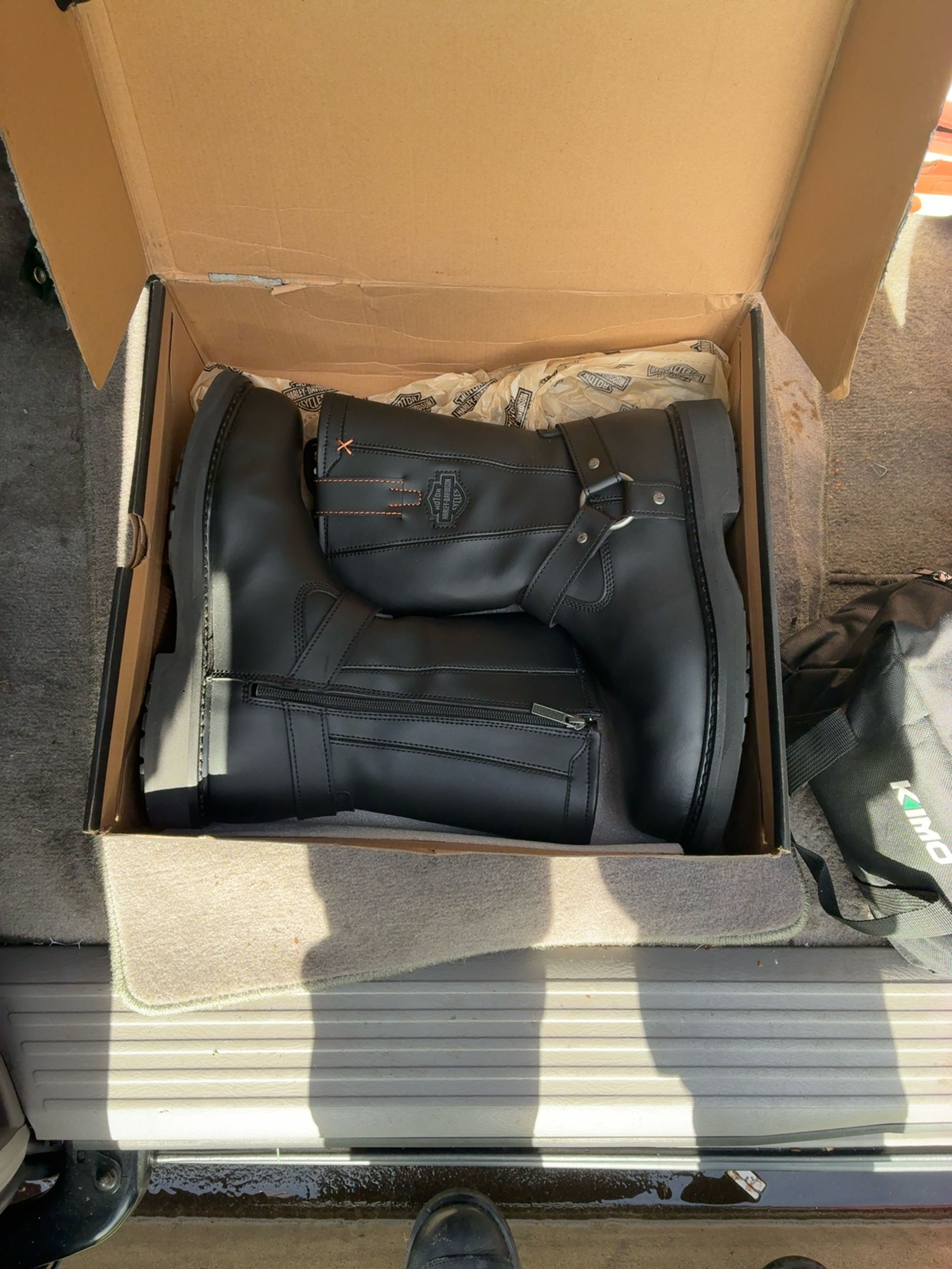 Harley-Davidson D95328 Black Leather Boots