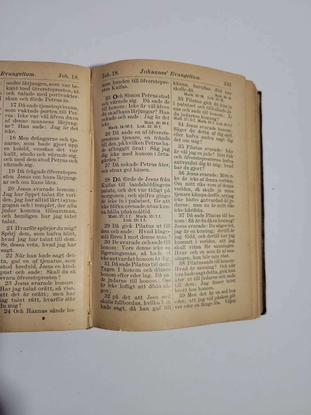 Antique Swedish New Testament Bible