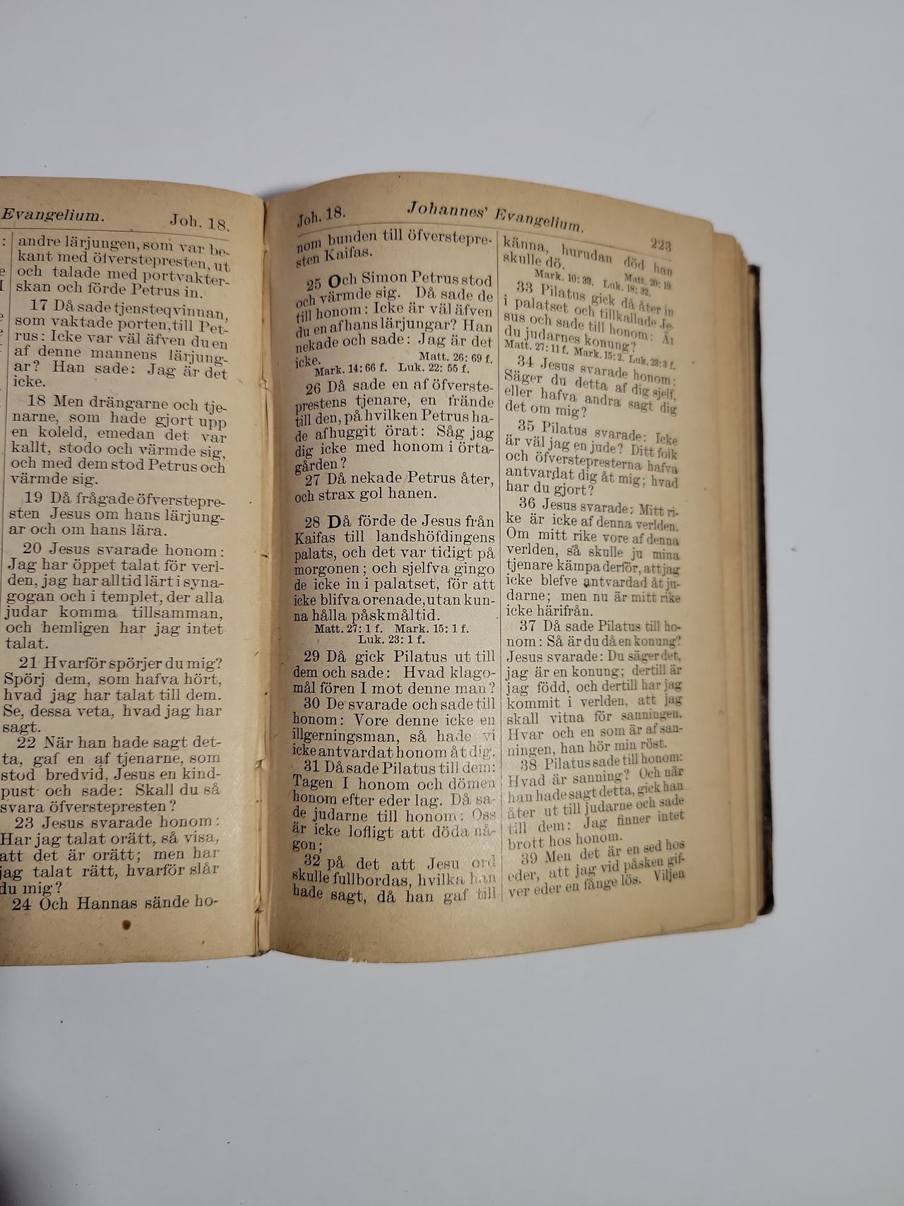 Antique Swedish New Testament Bible