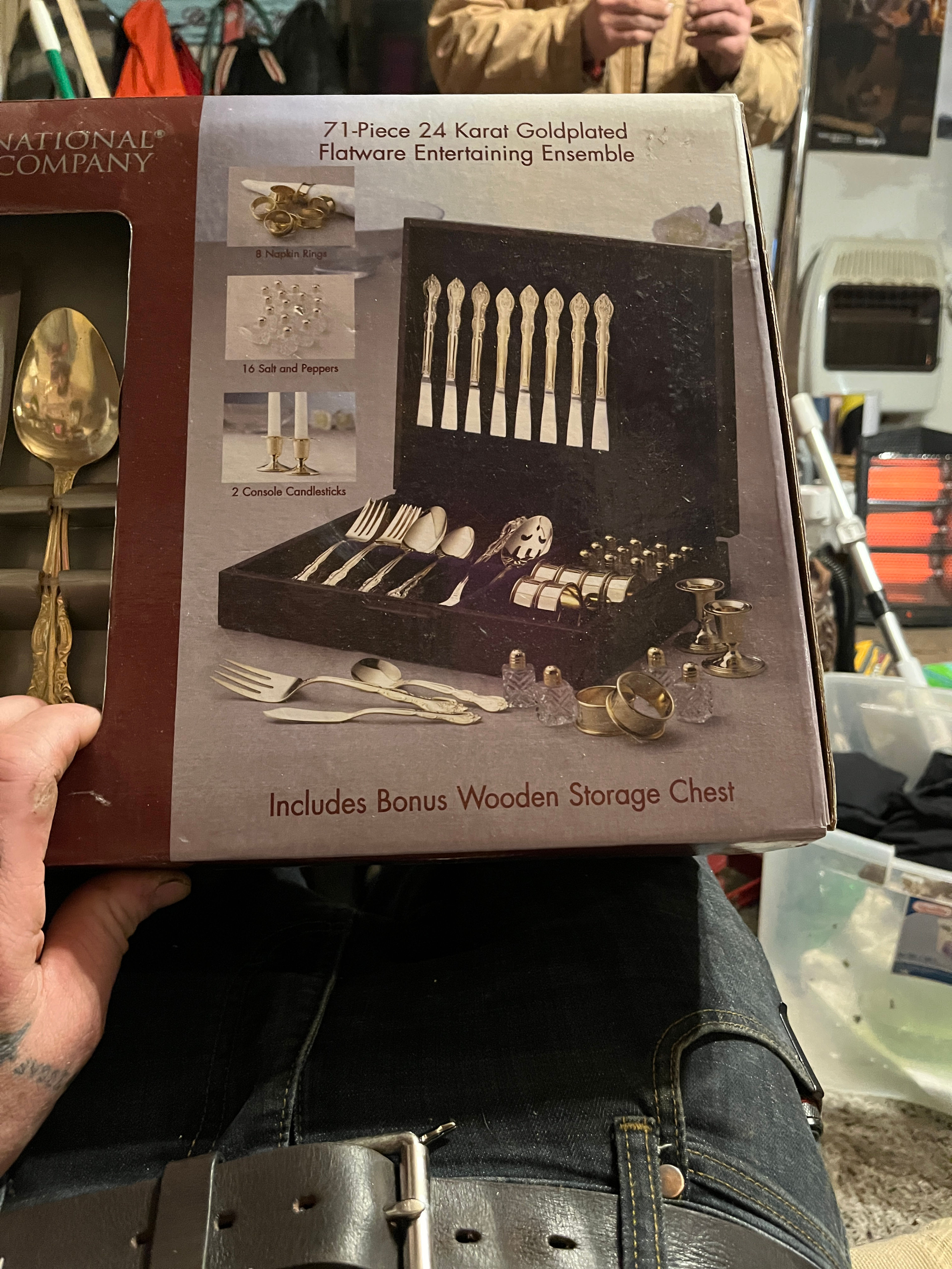 71-Piece 24 Karat Goldplated Flatware Entertaining Ensemble