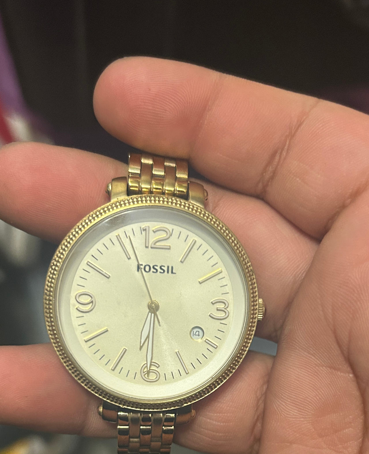 Fossil Virginia Gold-Tone Stainless Steel Watch ES3284