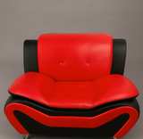 Modern Racing Style Loveseat - Image 1