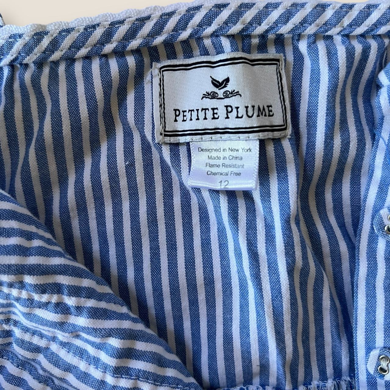Petite Plume Shirt Dress Girls 12