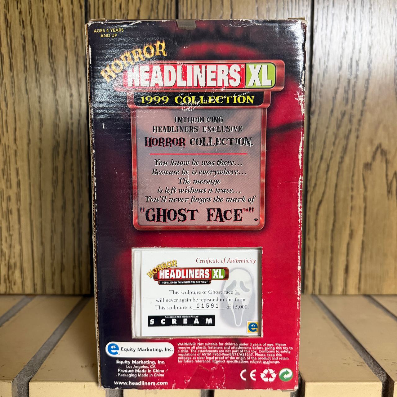 Horror Headliners XL Ghost Face 1999 Collection Figure