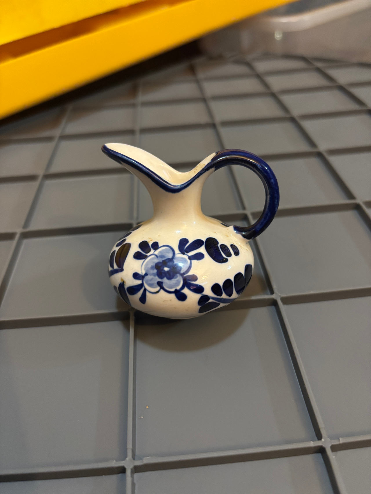 Miniature Delft Blue Ceramic Pitcher