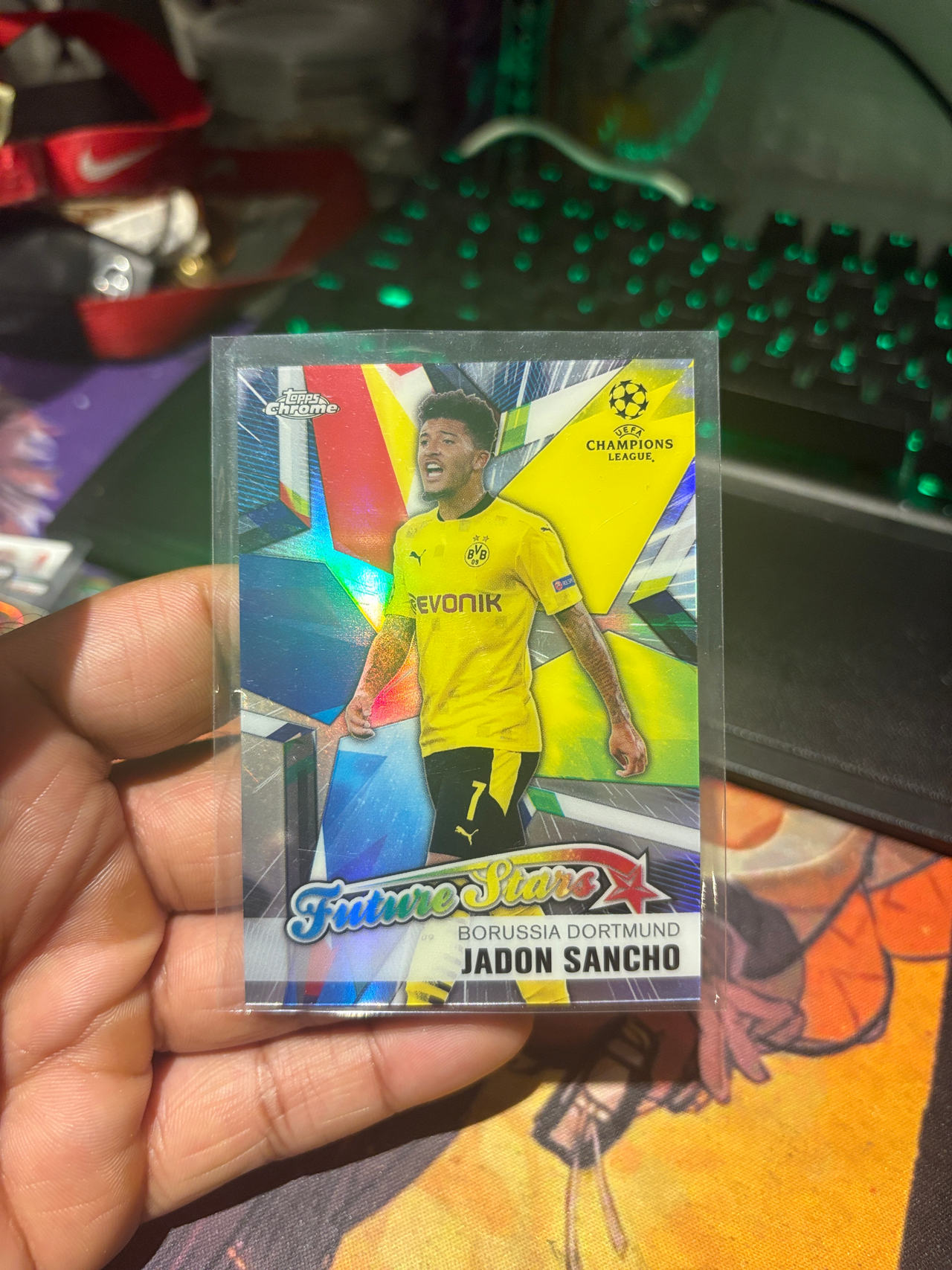 Topps Chrome UEFA Champions League Future Stars Jadon Sancho Card