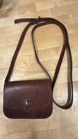 Celtic Knot Embossed Leather Crossbody Bag - Image 1