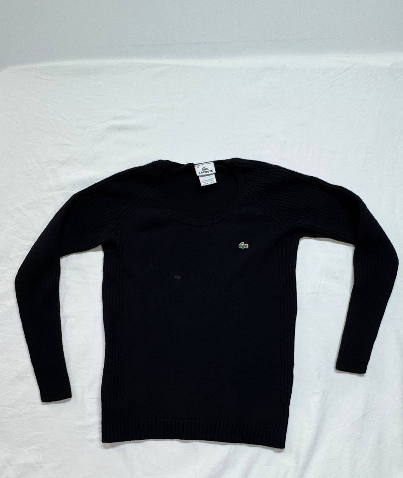 Lacoste Women's Ribbed Scoop Neck Sweater