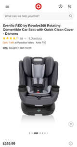 Evenflo Reo by Revolve360 Rotational Convertible Car Seat - Image 2