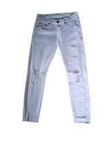Rag & Bone White Distressed Skinny Jeans size 26 Dre Capri - Image 2