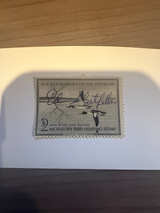 1956-1957 $2 Migratory Bird Hunting Stamp American Merganser artist signedCV$300 - Image 1