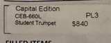Jupiter Capitol Edition CEB-660  Trumpet Bach 5C Std w/ Case - Image 6