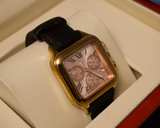 Bronzo Italia Gold-Tone Square Chronograph – Swiss Parts, Roman Dial - Image 2