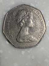 1973 United Kingdom EEC 50 Pence Coin E2 - Image 3