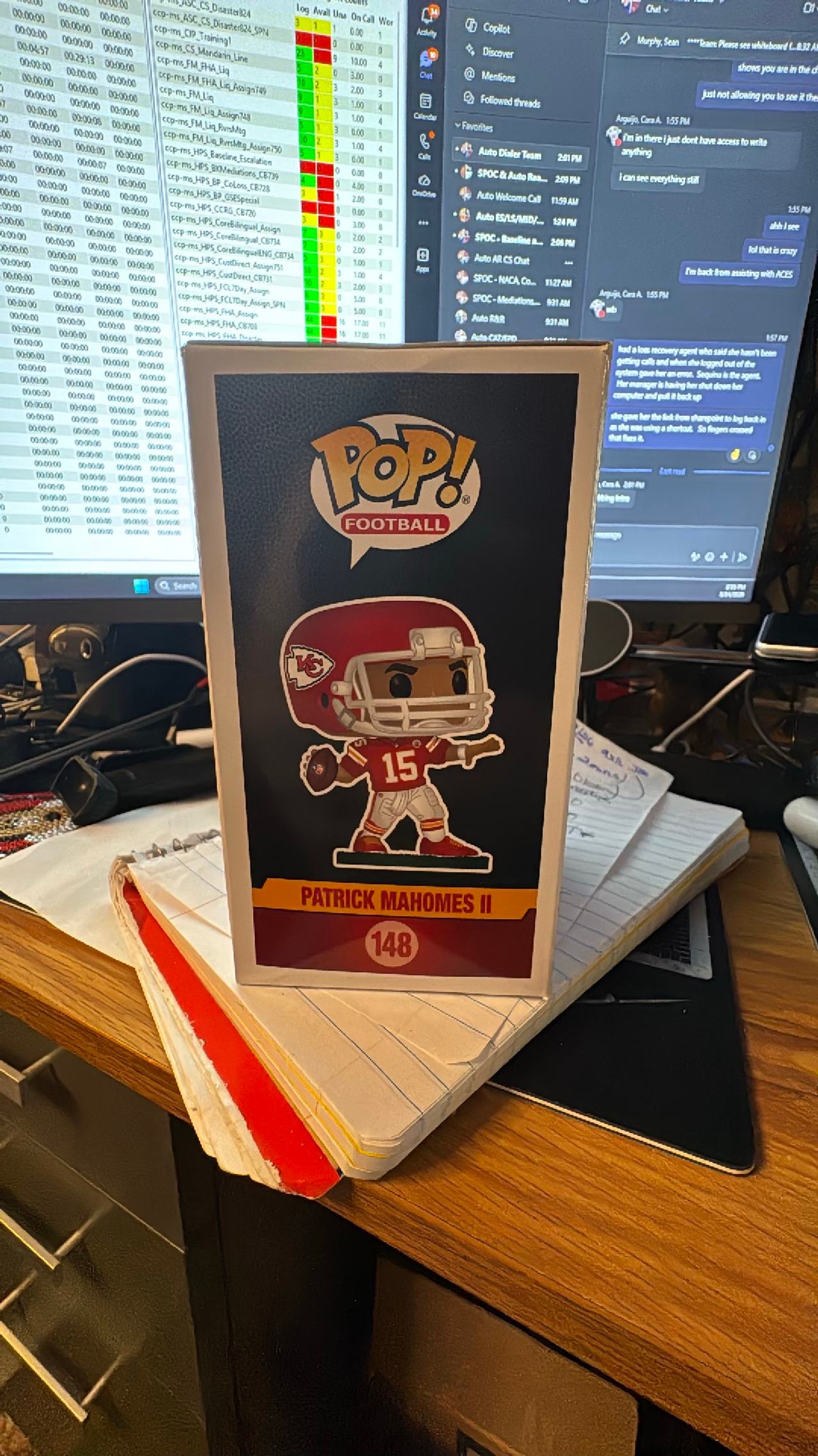Funko Pop! Football: Kansas City Chiefs - Patrick Mahomes II #148