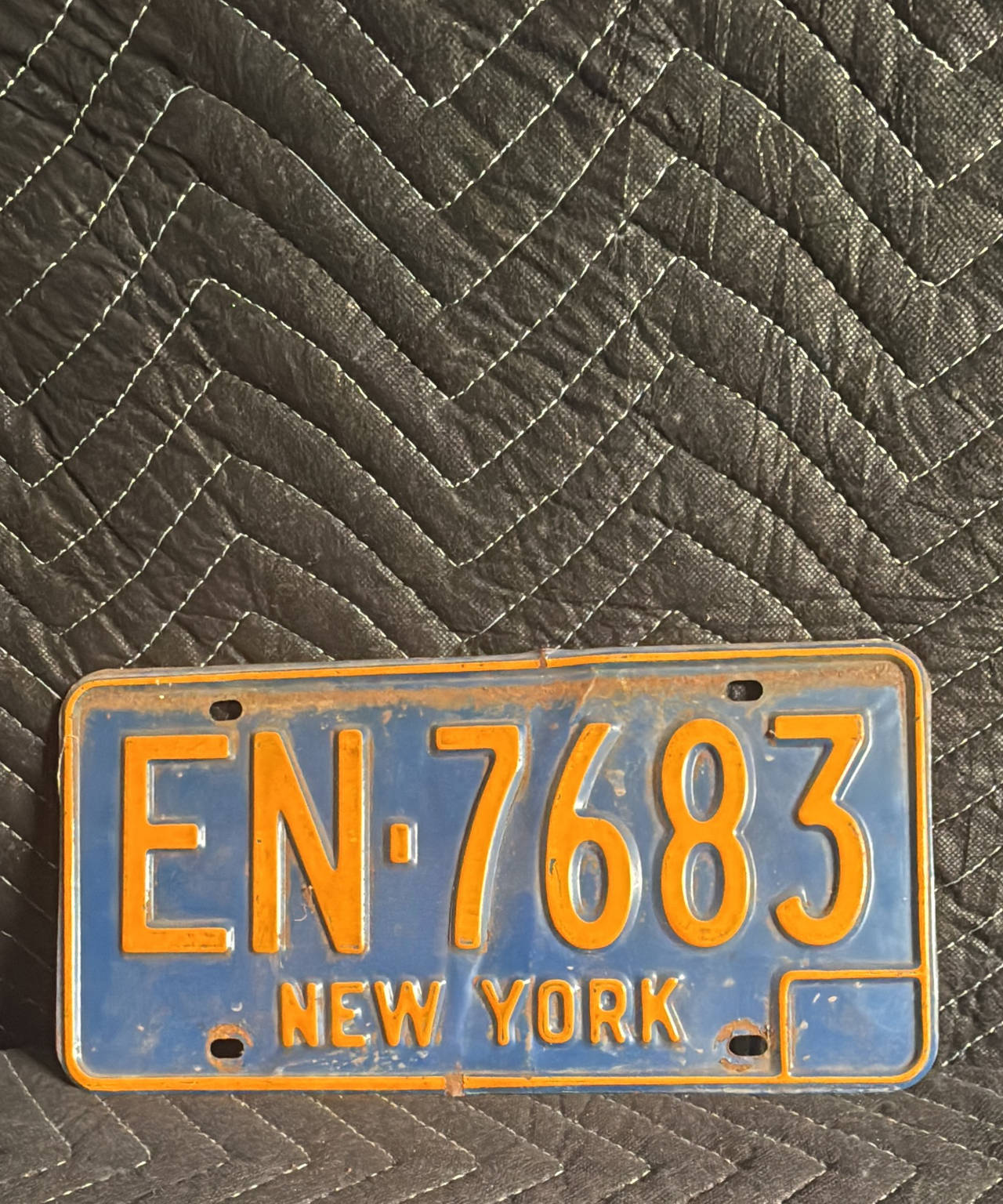 Vintage New York License Plate (1973-1986)