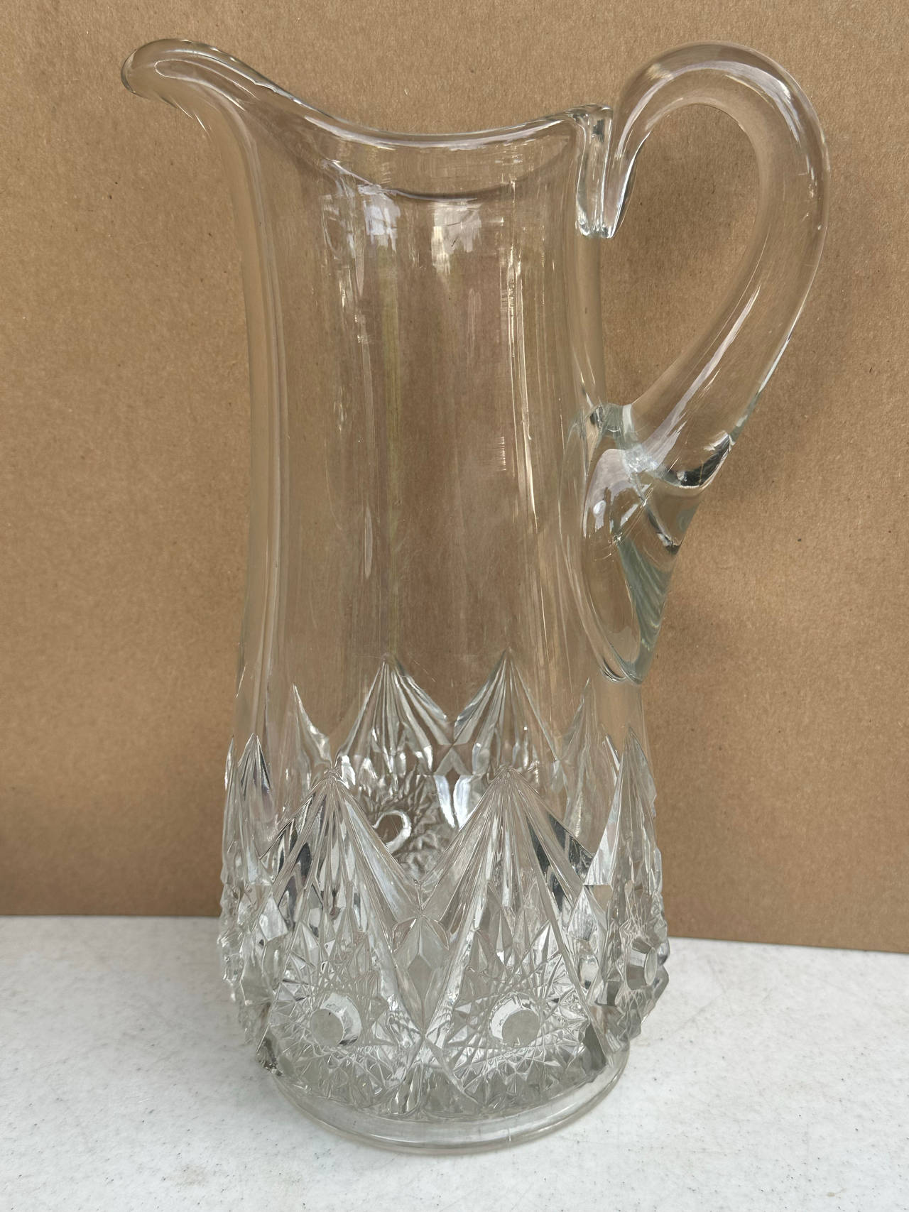 Antique 48 oz EAPG Pitcher King Arthur Variant No 68 AKA Guinevere Duncan Miller