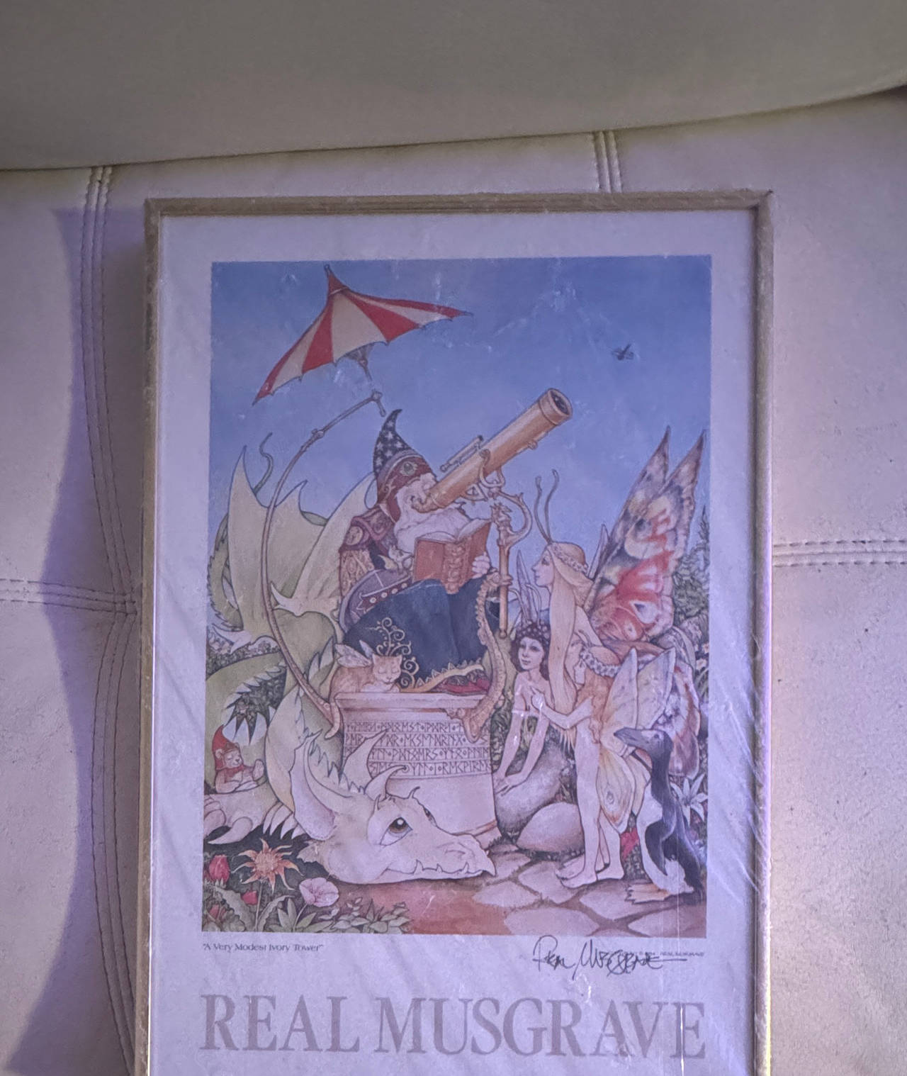 Real Musgrave "A Very Modest Ivory Tower" Framed Art Print