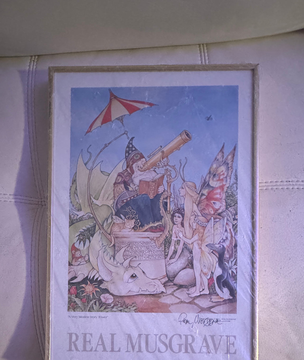 Real Musgrave "A Very Modest Ivory Tower" Framed Art Print